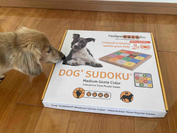 犬の知育玩具「DOG'S SUDOKU」化粧箱写真