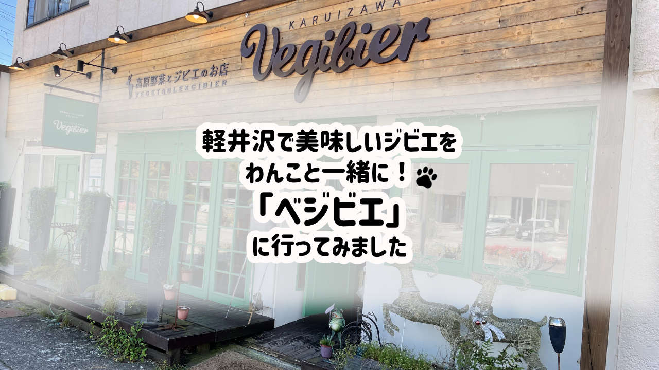ボリューム満点、美味しいジビエ料理を軽井沢で犬と一緒に室内で！「べジビエ」に行ってみました